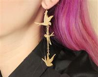 Golden Swallow Earring (A pair)